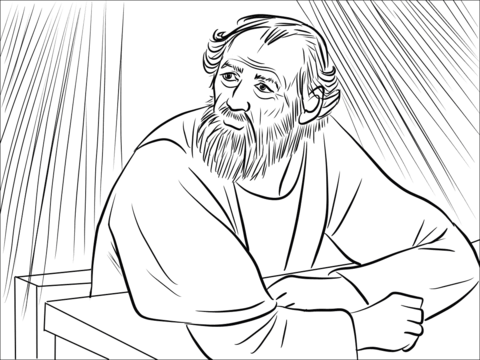 The Lord Called To Ananias In A Vision Coloring Page